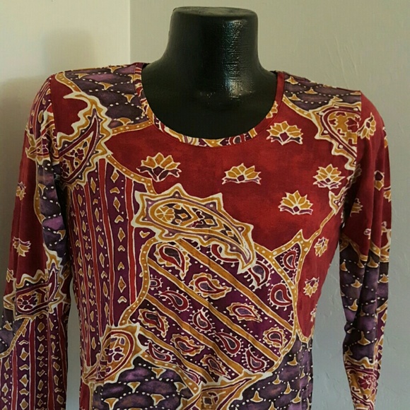 Chico's women top long sleeve size 1 - Picture 2 of 8